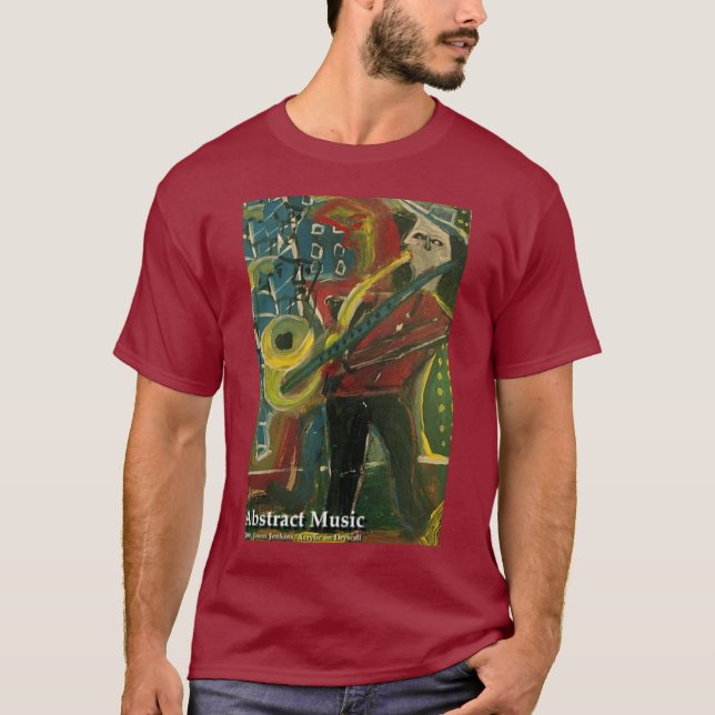 Abstrakt Musik T-shirt (Framsida)