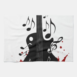 Abstrakt musikbakgrund kökshandduk