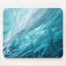 Abstrakt Musmatta i Glacial Blå Is