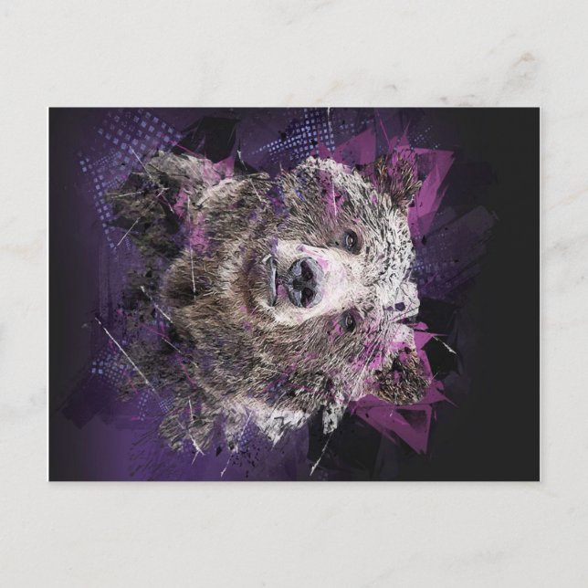 Abstrakt Mystikbollar_ Meddelande Vykort (Framsida)
