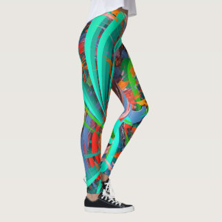 Abstrakt Mystisk Konst Leggings