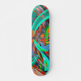 Abstrakt Mystisk Konst Mini Skateboard Bräda 18,5 Cm