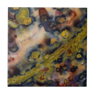 Abstrakt närbild av Ocean Jasper Kakelplatta