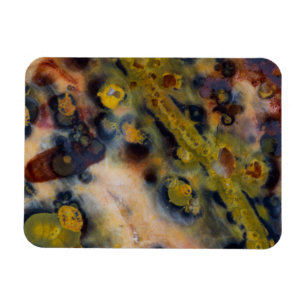 Abstrakt närbild av Ocean Jasper Magnet