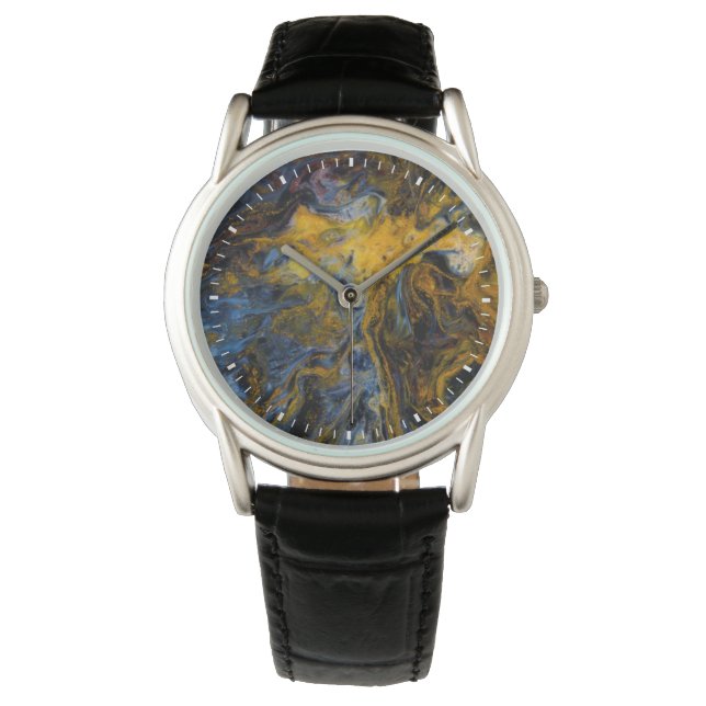 Abstrakt närbild av Pietersite Armbandsur (Framsida)
