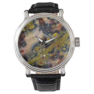Abstrakt närbild på Ocean Jasper Armbandsur