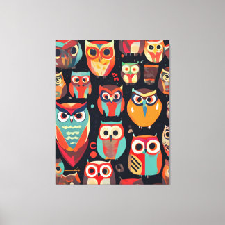 Abstrakt Nattvakare Canvastryck