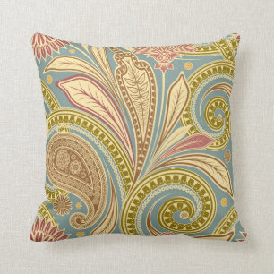 Abstrakt Natur Paisley Kudde