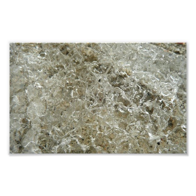 Abstrakt Natur Textur av Glacial Is Fototryck (Framsidan)