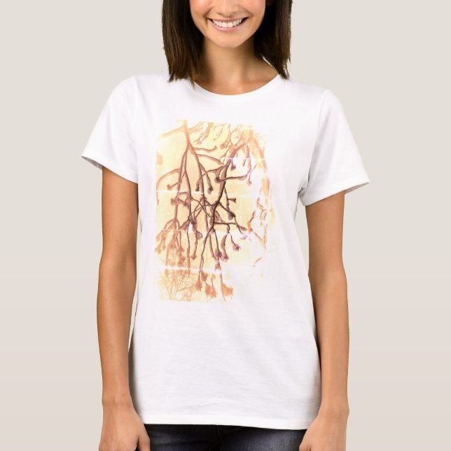 Abstrakt Natur Träd Snö T-Shirt (Framsida)