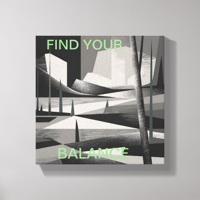 abstrakt naturkonst canvastryck (Framsida)