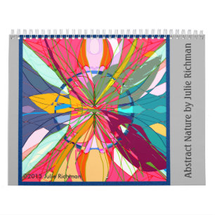 Abstrakt naturteckningar kalender