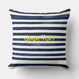 Abstrakt Navy Rand Seamless Mönster Kudde