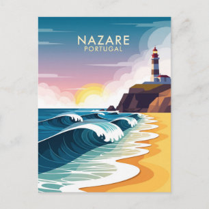 Abstrakt Nazare Portugal Vykort