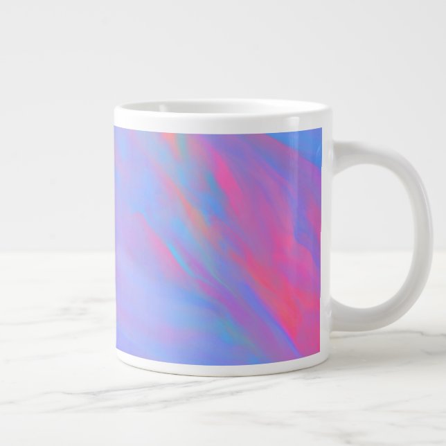 Abstrakt Neon Bläck Flow Jumbo Mugg (Höger)
