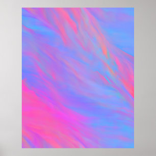 Abstrakt Neon Bläck Flow Poster