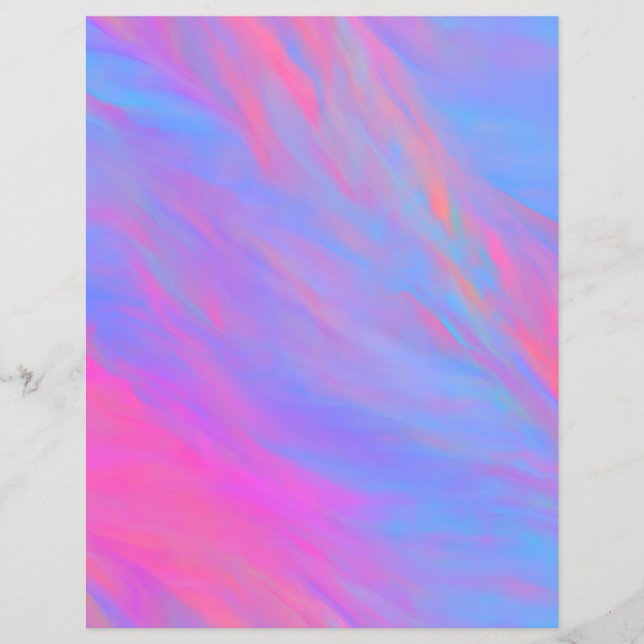 Abstrakt Neon Bläck Flow Scrapbook Papper (Framsida)