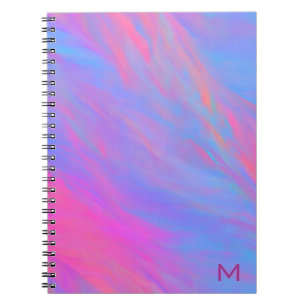Abstrakt Neon Bläck Flow Spiral fotopatbok för fot Anteckningsbok