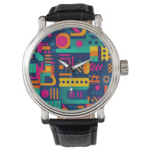 Abstrakt neon färg och geometriska bohemiformer