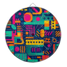 Abstrakt neon färg och geometriska bohemiformer