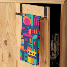 Abstrakt neon färg och geometriska bohemiformer