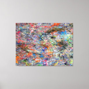 Abstrakt Neon Färger Art Splatter Gallery Canvas