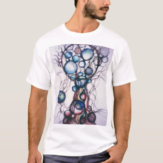 Abstrakt Neurografisk Konst Träd Grafisk T-Shirt