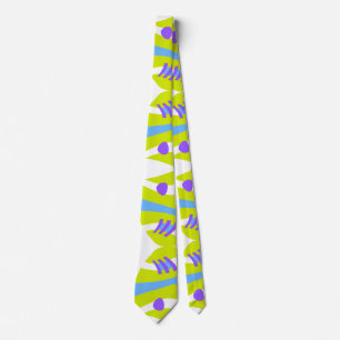 Abstrakt Noahs Lila Ark Grönt Blue Neck Tie Slips