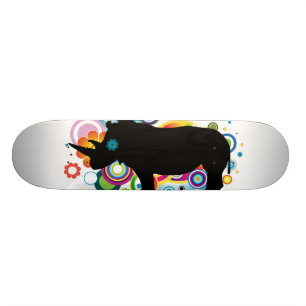 Abstrakt noshörningSkateboard Old School Skateboard Bräda 18 Cm