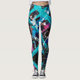 Abstrakt Nouveau Retrograde Leggings