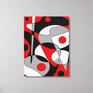 Abstrakt nr 184 canvastryck
