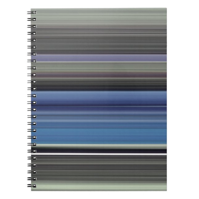 Abstrakt nr 1: Blå och grått Anteckningsbok (Framsidan)