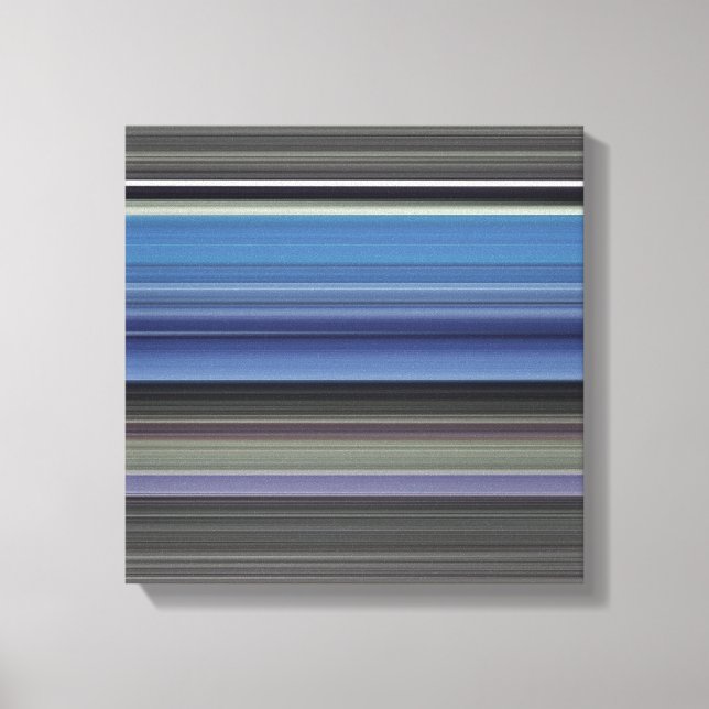 Abstrakt nr 1: Blå och grått Canvastryck (Framsida)