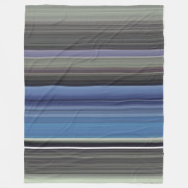 Abstrakt nr 1: Blå och grått Fleecefilt