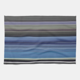 Abstrakt nr 1: Blå och grått Kökshandduk