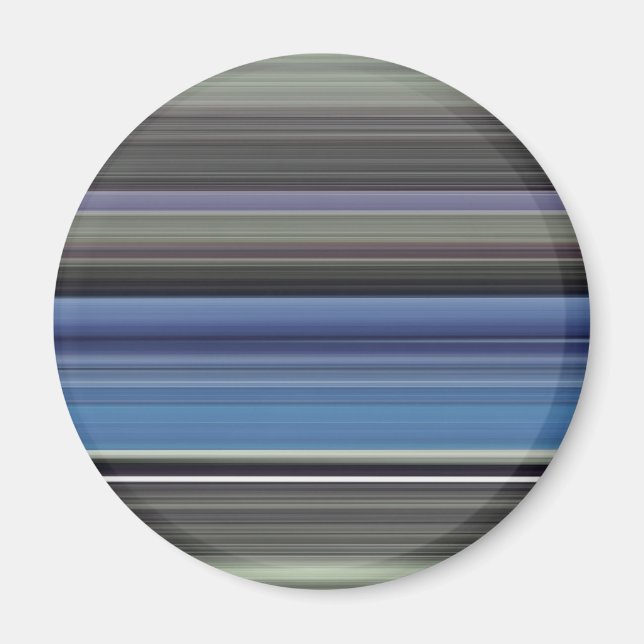 Abstrakt nr 1: Blå och grått Magnet (Framsidan)