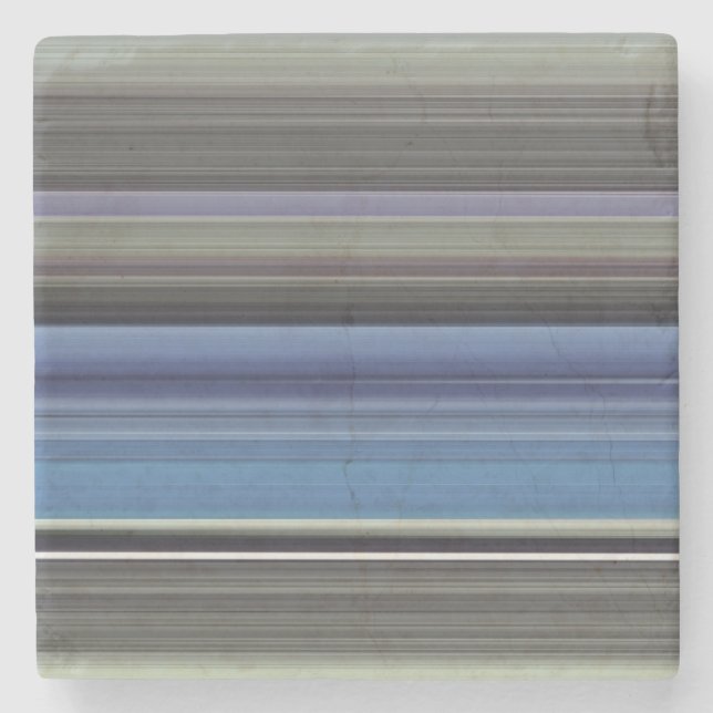 Abstrakt nr 1: Blå och grått Stenunderlägg (Framsidan)