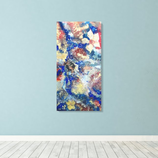 Abstrakt nr 1 canvastryck (Insitu (trägolv))