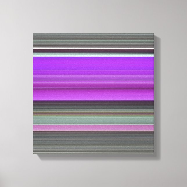 Abstrakt nr 1: Lila och grått Canvastryck (Framsida)