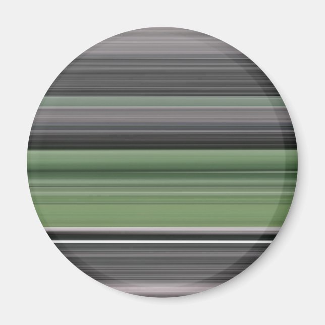 Abstrakt nr 1: Oliv grönt och grått Magnet (Framsidan)