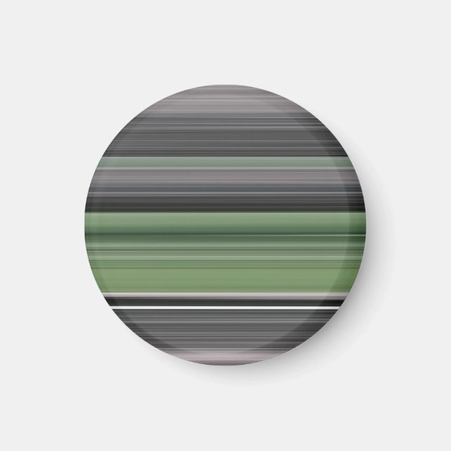 Abstrakt nr 1: Oliv grönt och grått Magnet (Framsidan)