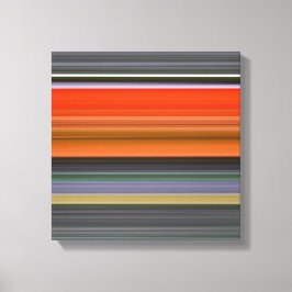 Abstrakt nr 1: Orange och grått Canvastryck