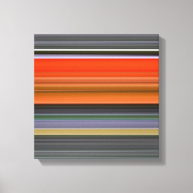 Abstrakt nr 1: Orange och grått Canvastryck (Framsida)