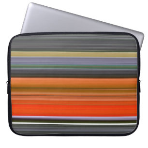 Abstrakt nr 1: Orange och grått Laptop Fodral