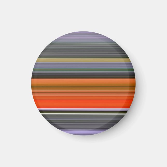 Abstrakt nr 1: Orange och grått Magnet (Framsidan)
