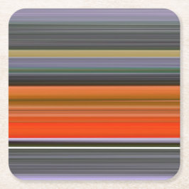 Abstrakt nr 1: Orange och grått Underlägg Papper Kvadrat