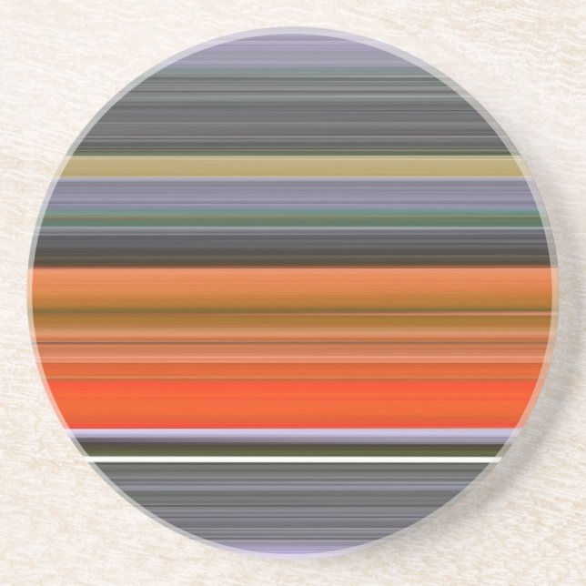 Abstrakt nr 1: Orange och grått Underlägg Sandsten (Framsidan)