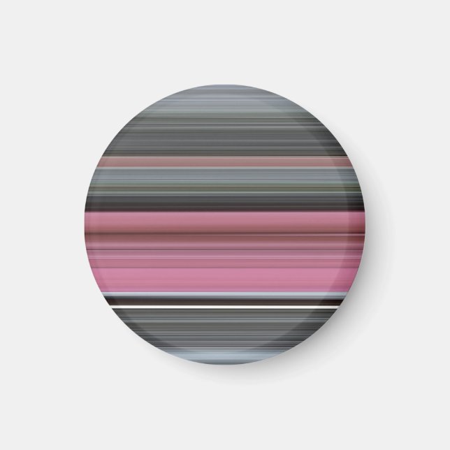Abstrakt nr 1: Rosa och grått Magnet (Framsidan)