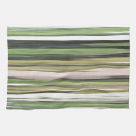 Abstrakt nr 2: Oliv grönt oskärpa Kökshandduk