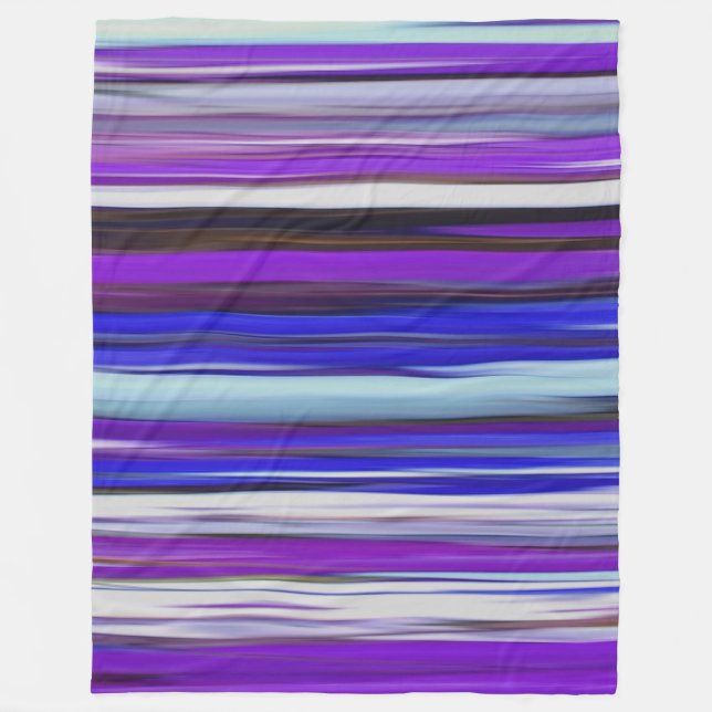 Abstrakt nr 2: Ultraviolett oskärpa Fleecefilt (Framsidan)